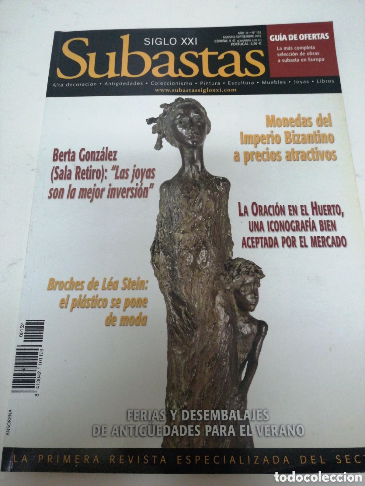 Coleccionismo de Revistas y Peri&oacute;dicos: Revista subastas siglo XXI n 152