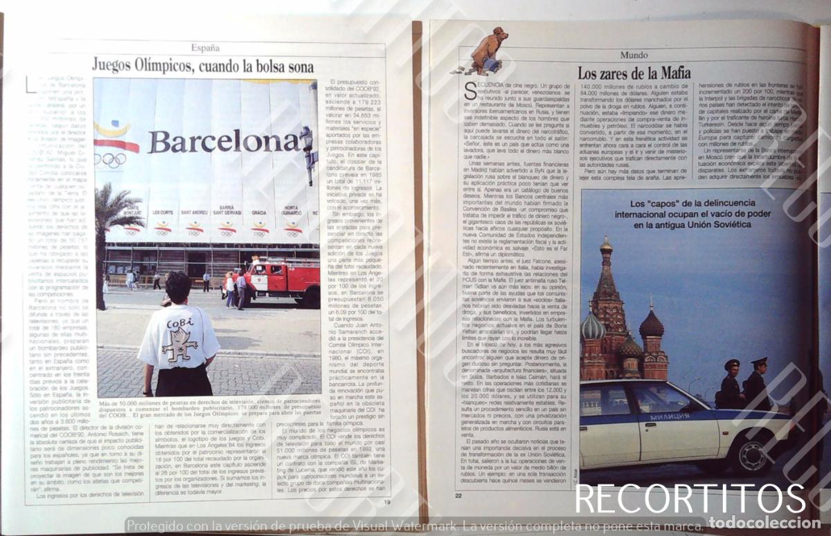 Coleccionismo de Revistas y Peri&oacute;dicos: BARCELONA 92 COBI LOS JUEGOS OLIMPICOS
