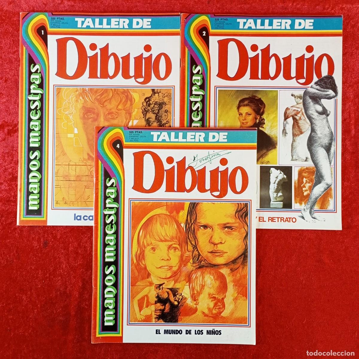 Coleccionismo de Revistas y Peri&oacute;dicos: TALLER DE DIBUJO - MANOS MAESTRAS - EDICIONES IBEROAMERICANAS QUORUM - LOTE 3 FASC&Iacute;CULOS / 8005