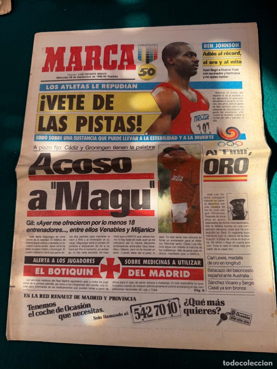 Collection Magazines and Newspapers: P- MARCA - CON 32 Pags-VETE DE LAS PISTAS - Y ACOS MAGU - DEL 28- 9- 1.988