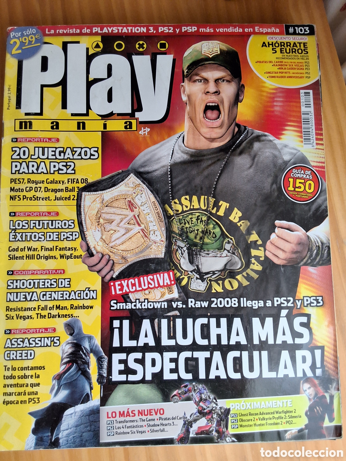 Coleccionismo de revistas y peri&oacute;dicos: Play mania revista consolas n&uacute;mero 103 a&ntilde;o 2007/10 incluye gu&iacute;a trucos naruto
