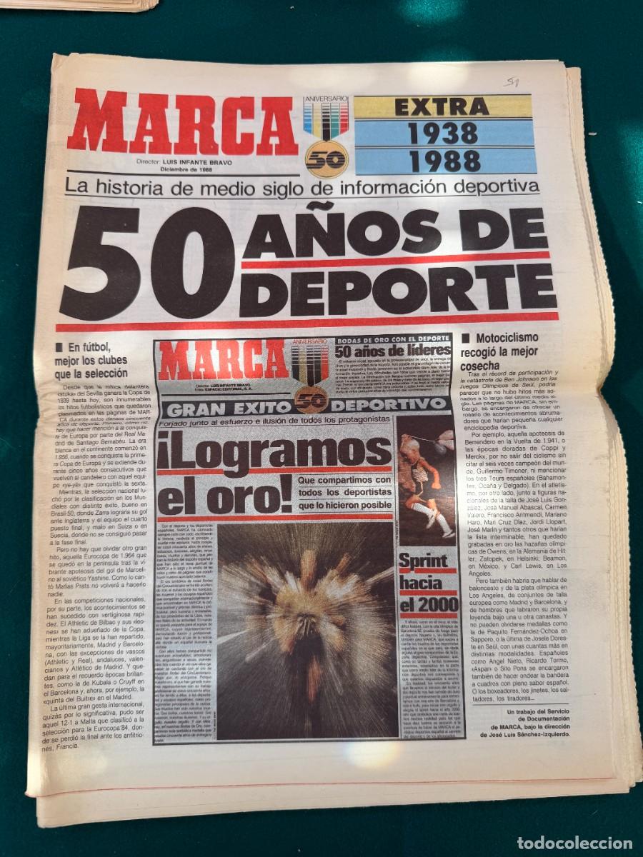 Coleccionismo de Revistas y Peri&oacute;dicos: P- MARCA EXTRA- CON 80 Pags DE 50 A&Ntilde;OS DE EL DEPORTE DEL 1.938 al 1.988