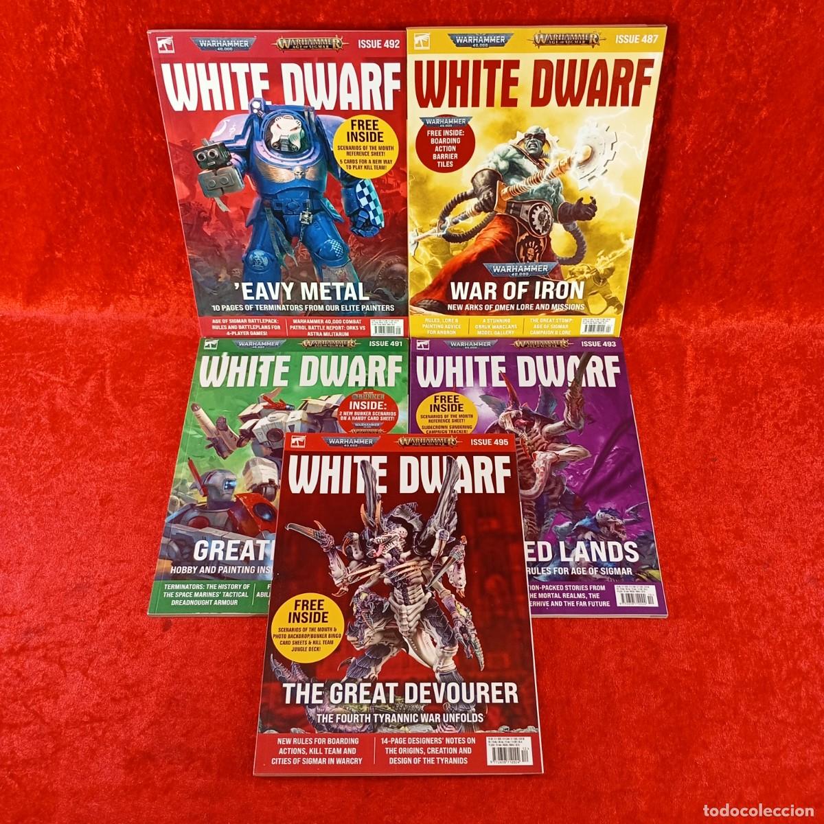 Sammeln von Zeitschriften und Zeitungen: WHITE DWARF - WARHAMMER - LOTE 5 REVISTAS DE MINIATURAS - VER N&Uacute;MEROS EN LAS FOTOS / 8136