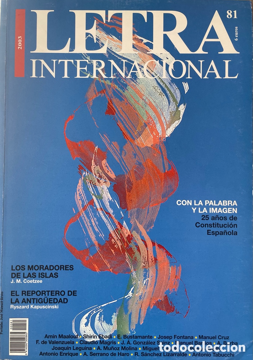 Collezionismo di Riviste e Giornali: Letra Internacional num. 81 2003. Con la palabra y la imagen. 25 a&ntilde;os de Constituci&oacute;n espa&ntilde;ola