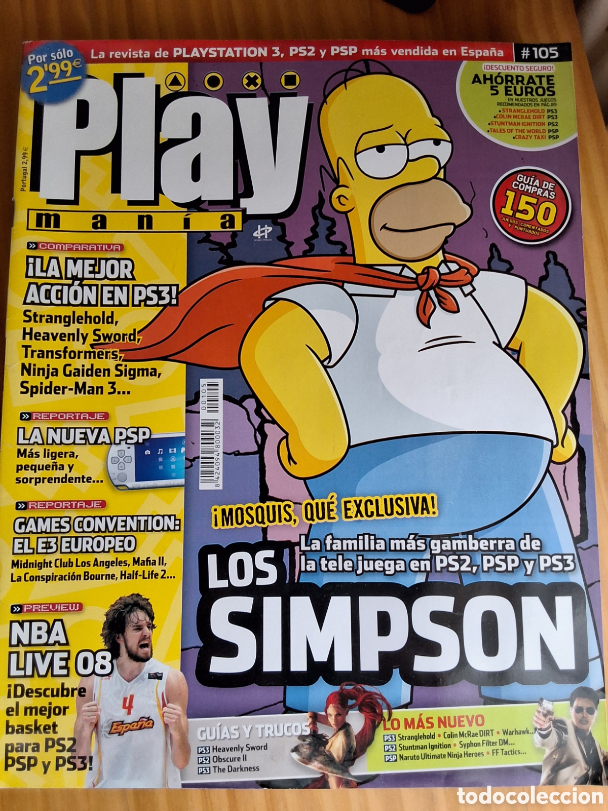 Collezionismo di Riviste e Giornali: Play mania revista consolas n&uacute;mero 105 a&ntilde;o 2007/12 incluye gu&iacute;a