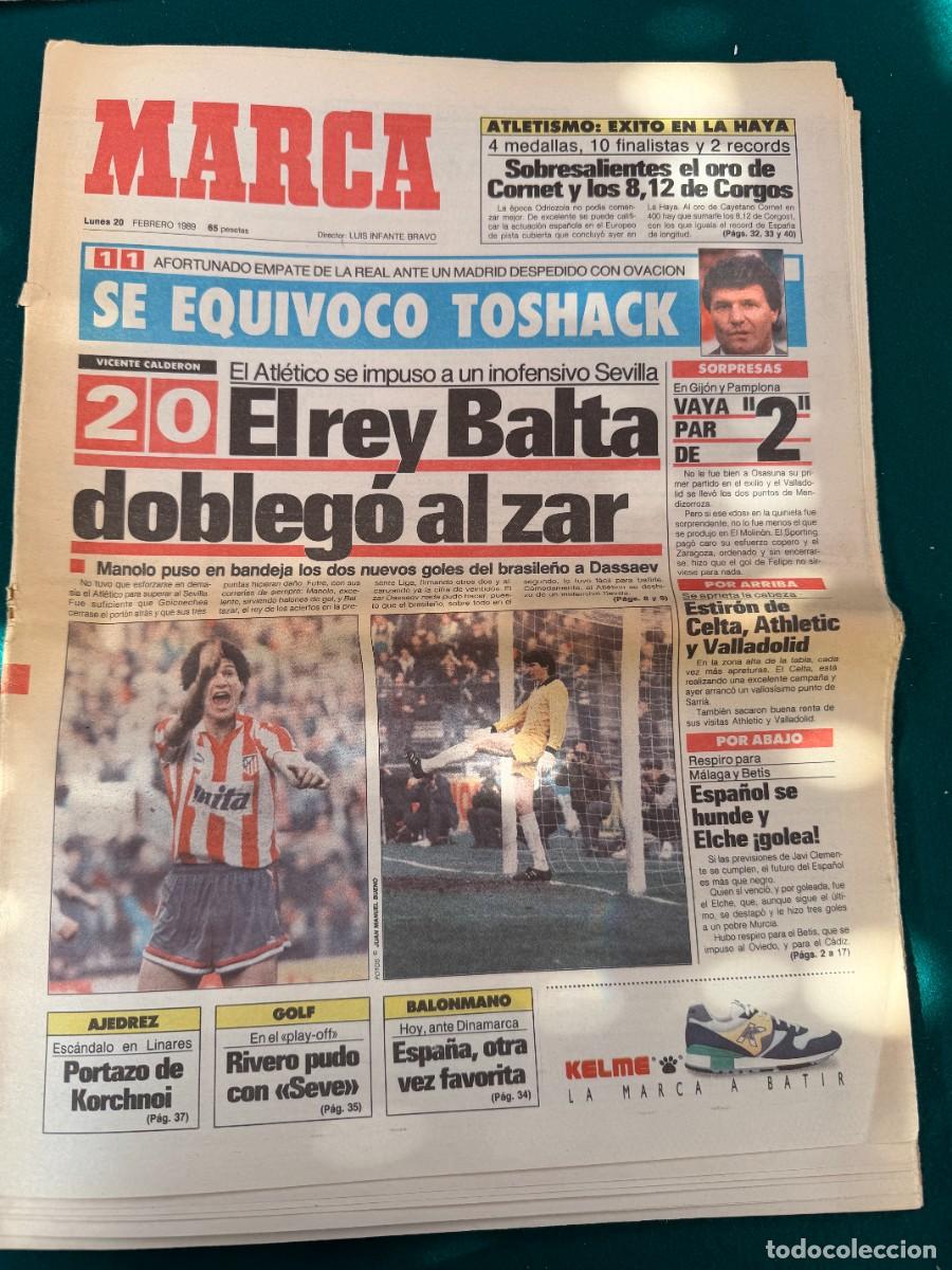 Collection Magazines and Newspapers: P- MARCA CON 40 Pags EXITO EN LA HAYA-4 MEDALLAS-10 FINALISTAS Y 2 RECORDS EL 20-2-1.989
