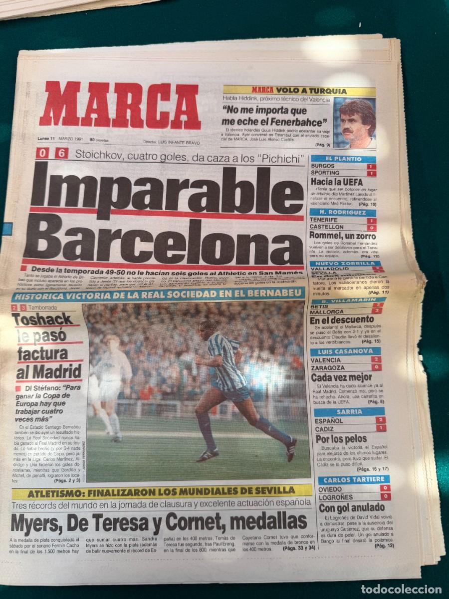 Collection Magazines and Newspapers: P- MARCA CON 48 Pags IMNP&Agrave;RABLE BARCELONA DEL 11-3- 1.991