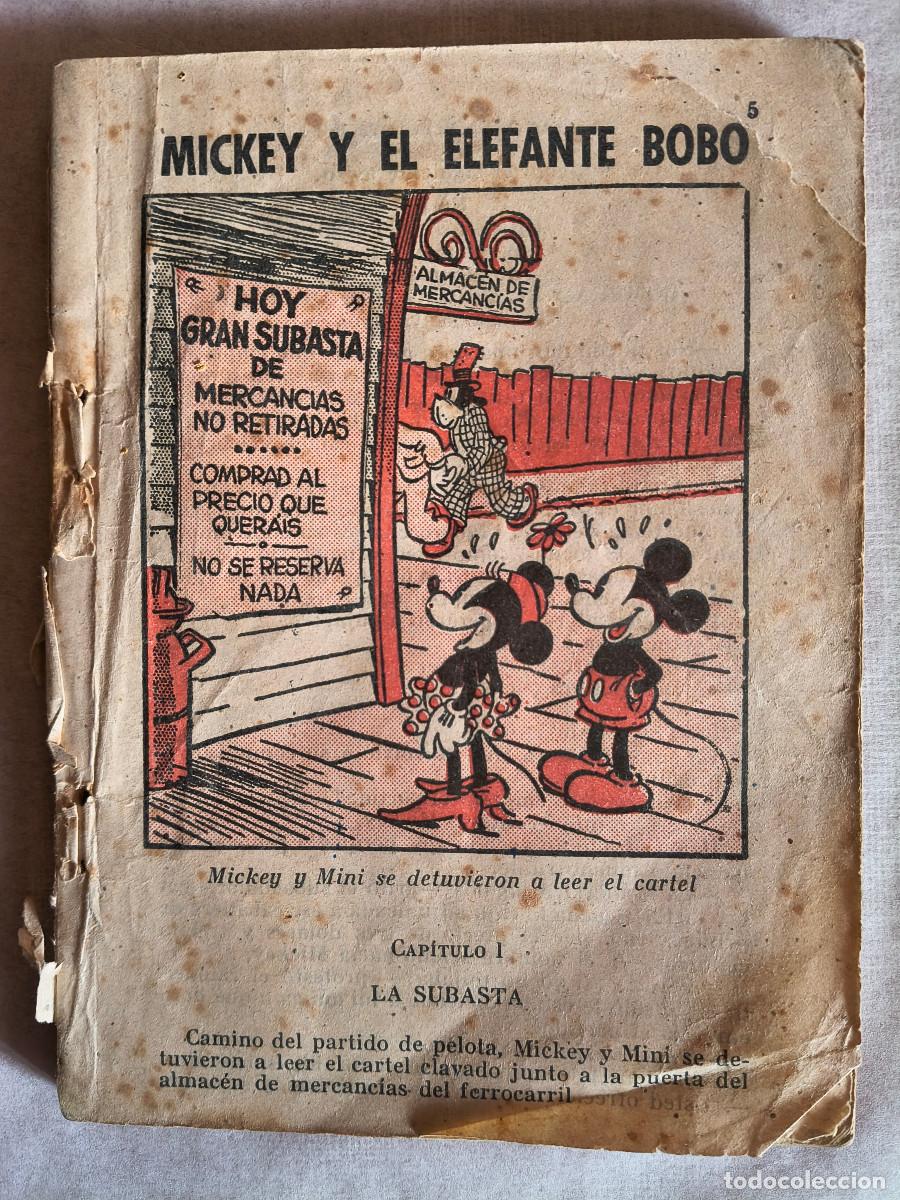 Collectionnisme de Revues et Journaux: MICKEY Y EL ELEFANTE BOBO - MOLINO 1936
