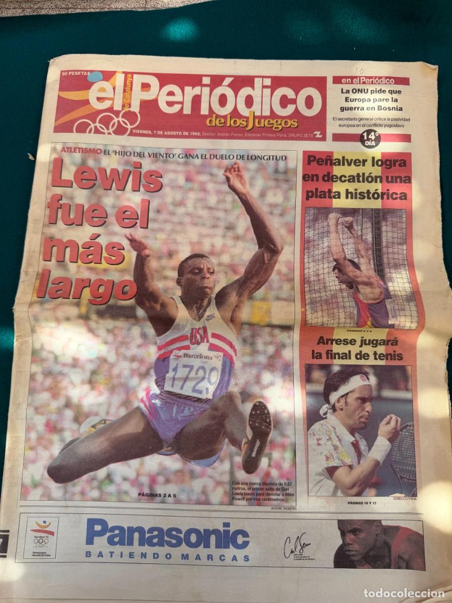 Coleccionismo de Revistas y Peri&oacute;dicos: P- 44 Pags. DEL PERIODICO DE LOS JUEGOS - LEWIS FUE EL MAS LARGO DEL 7 -8- 1.992