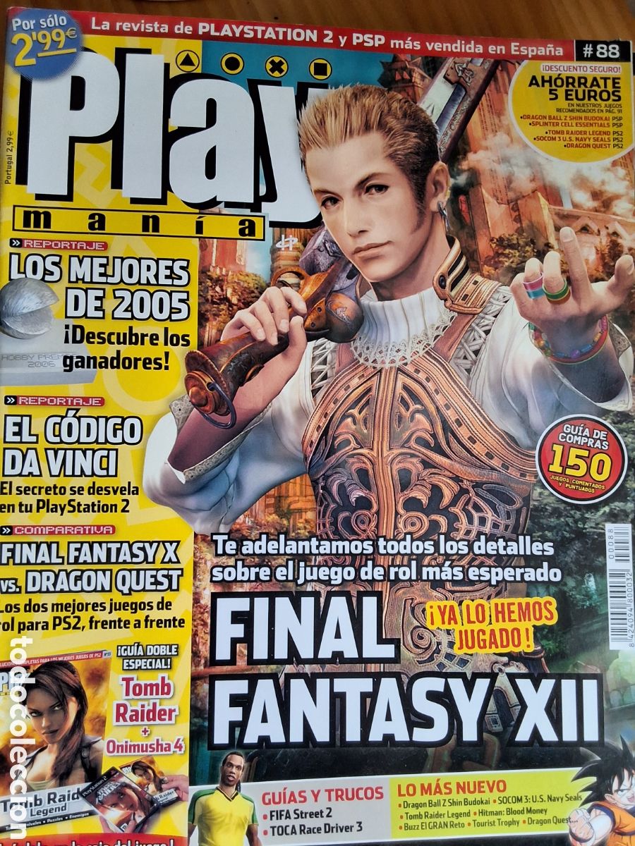 Coleccionismo de Revistas y Peri&oacute;dicos: Play mania revista consolas n&uacute;mero 89 a&ntilde;o 2006/7 incluye gu&iacute;a doble tomb raider/ onimusha