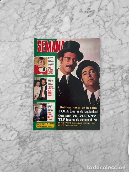 Coleccionismo de Revistas y Peri&oacute;dicos: SEMANA - 1979 CAROLINA, TIP Y COLL, FARRAH FAWCETT, REZA PAHLEVI, LOS ANGELES DE CHARLIE, KABIR BEDI
