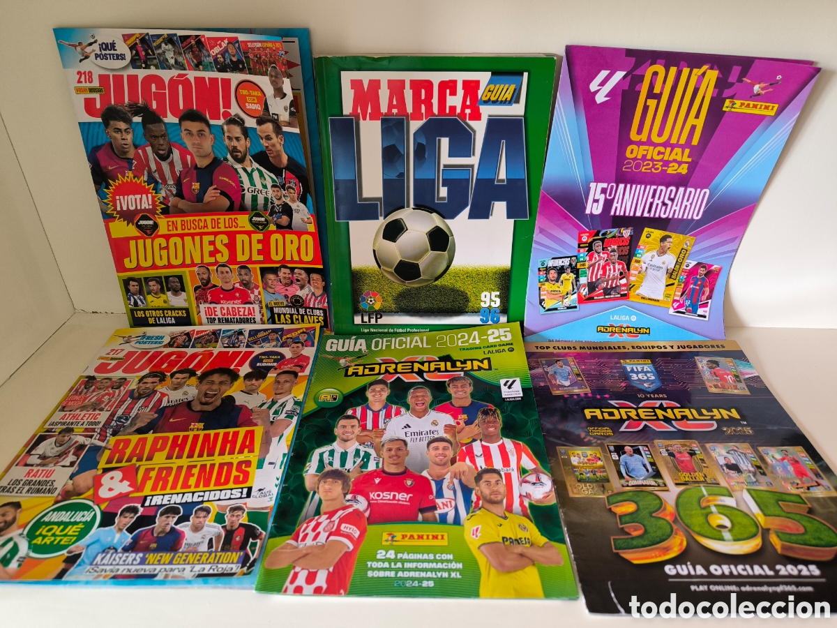 Collection Magazines and Newspapers: 6 Revistas de f&uacute;tbol Jug&oacute;n, Marca, Adrenalyn