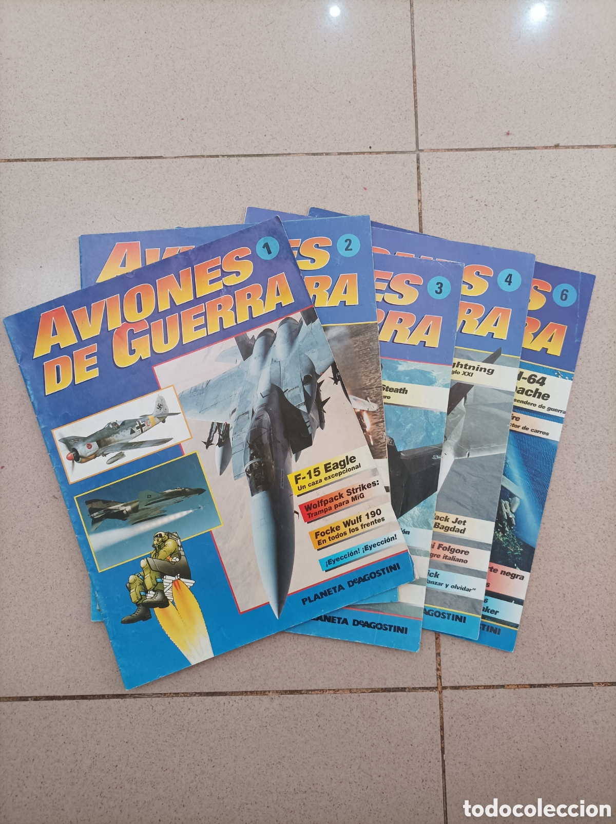 Coleccionismo de Revistas y Peri&oacute;dicos: Lote 5 fasc&iacute;culos de Aviones de guerra