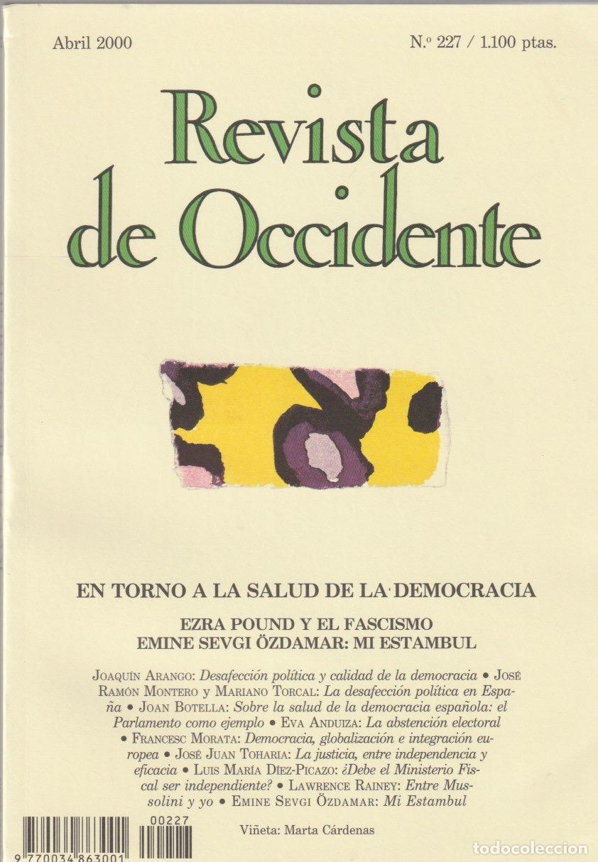 Colecionismo de Revistas e Jornais: Revista de Occidente. N&ordm; 227, 2000 * EZRA POUND * ESTAMBUL *