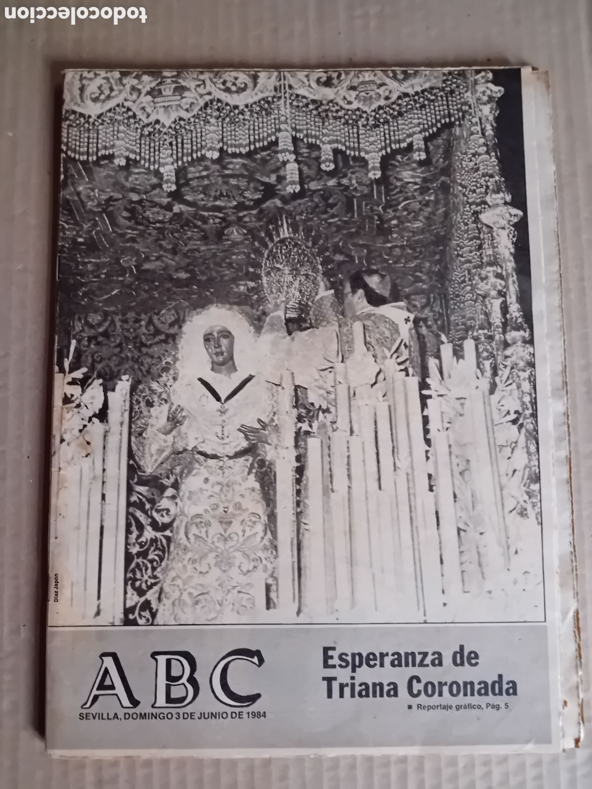 Coleccionismo de Revistas y Peri&oacute;dicos: abc virgen esperanza de triana coronada a&ntilde;o 1984