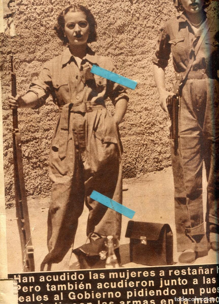 Collection Magazines and Newspapers: REVISTA 1936 FEMINISMO PRIMEROS DIAS DE GUERRA CIVIL MILICIANAS REPUBLICANAS MADRID ALCALA HENARERES