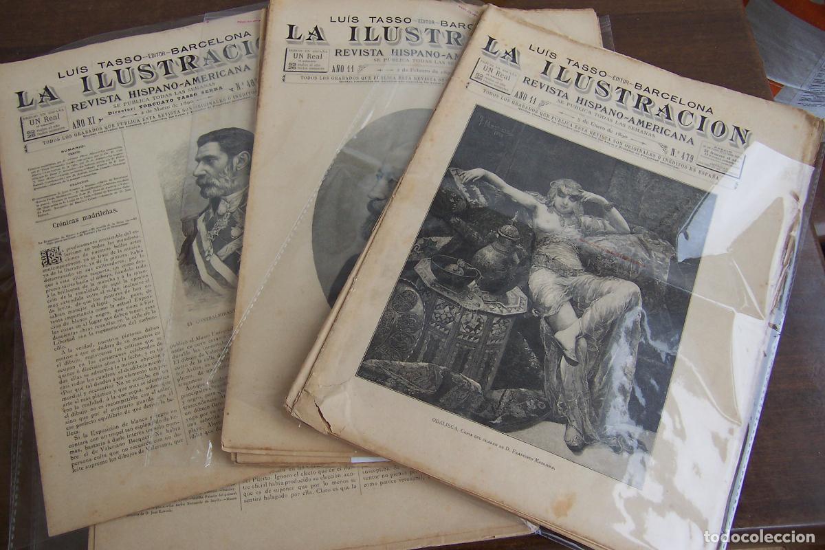 Sammeln von Zeitschriften und Zeitungen: LUIS TASSO,- LA ILUSTRACION HISPANO AMERICANA, A&Ntilde;O 11 ES 1890