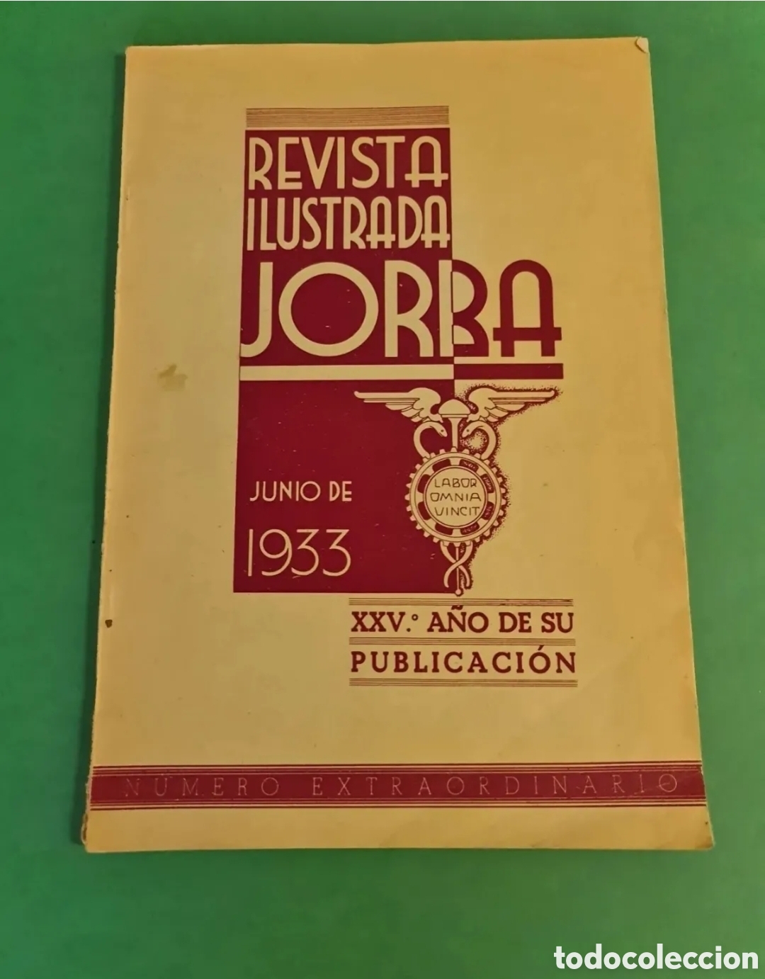 Coleccionismo de Revistas y Peri&oacute;dicos: Revista ilustrada JORBA. Junio de 1933.