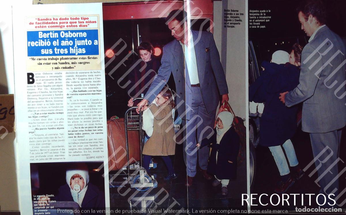 Sammeln von Zeitschriften und Zeitungen: BERTIN OSBORNE NAVIDAD CON SUS TRES HIJAS