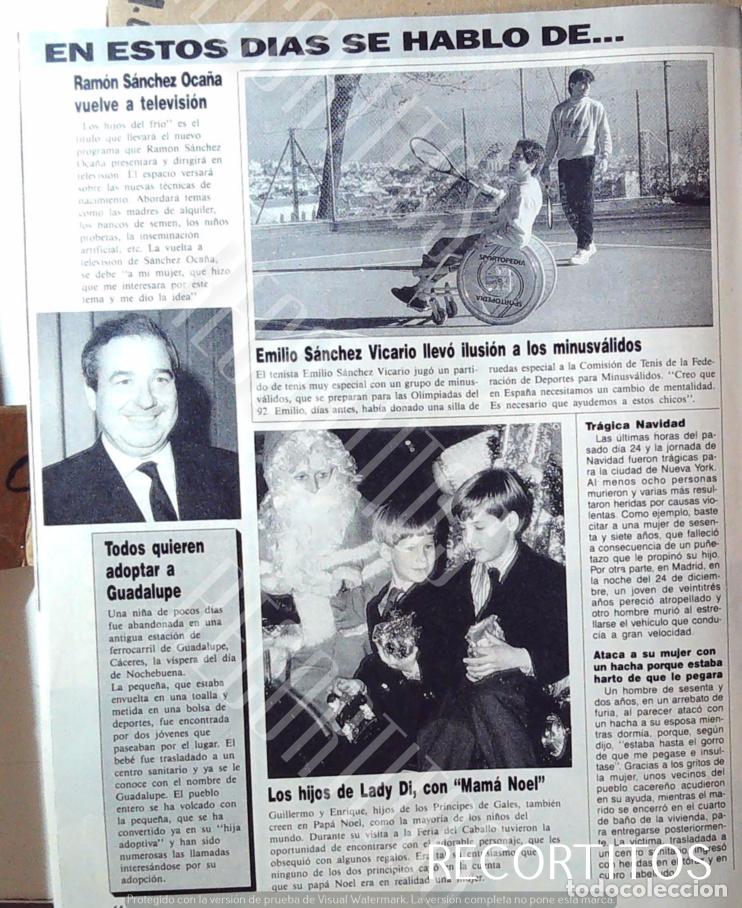 Coleccionismo de Revistas y Peri&oacute;dicos: EMILIO SANCHEZ VICARIO RAMON SANCHEZ OCA&Ntilde;A LOS HIJOS DE LADY DI DIANA DE GALES HARRY GUILLERMO