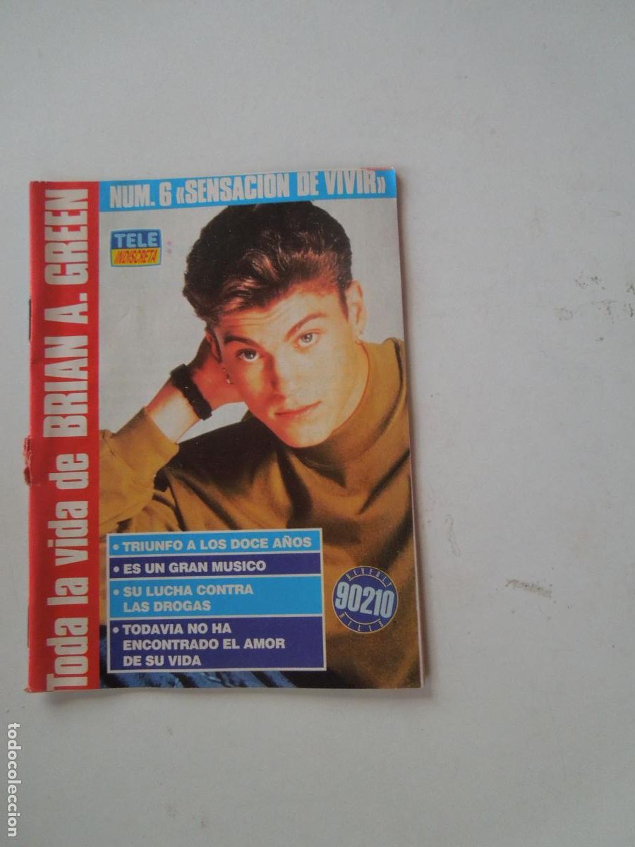 Collezionismo di Riviste e Giornali: TELE INDISCRETA - N&ordm; 6 SENSACI&Oacute;N DE VIVIR - TODA LA VIDA DE BRIAN A. GREEN - 90210 - 1991