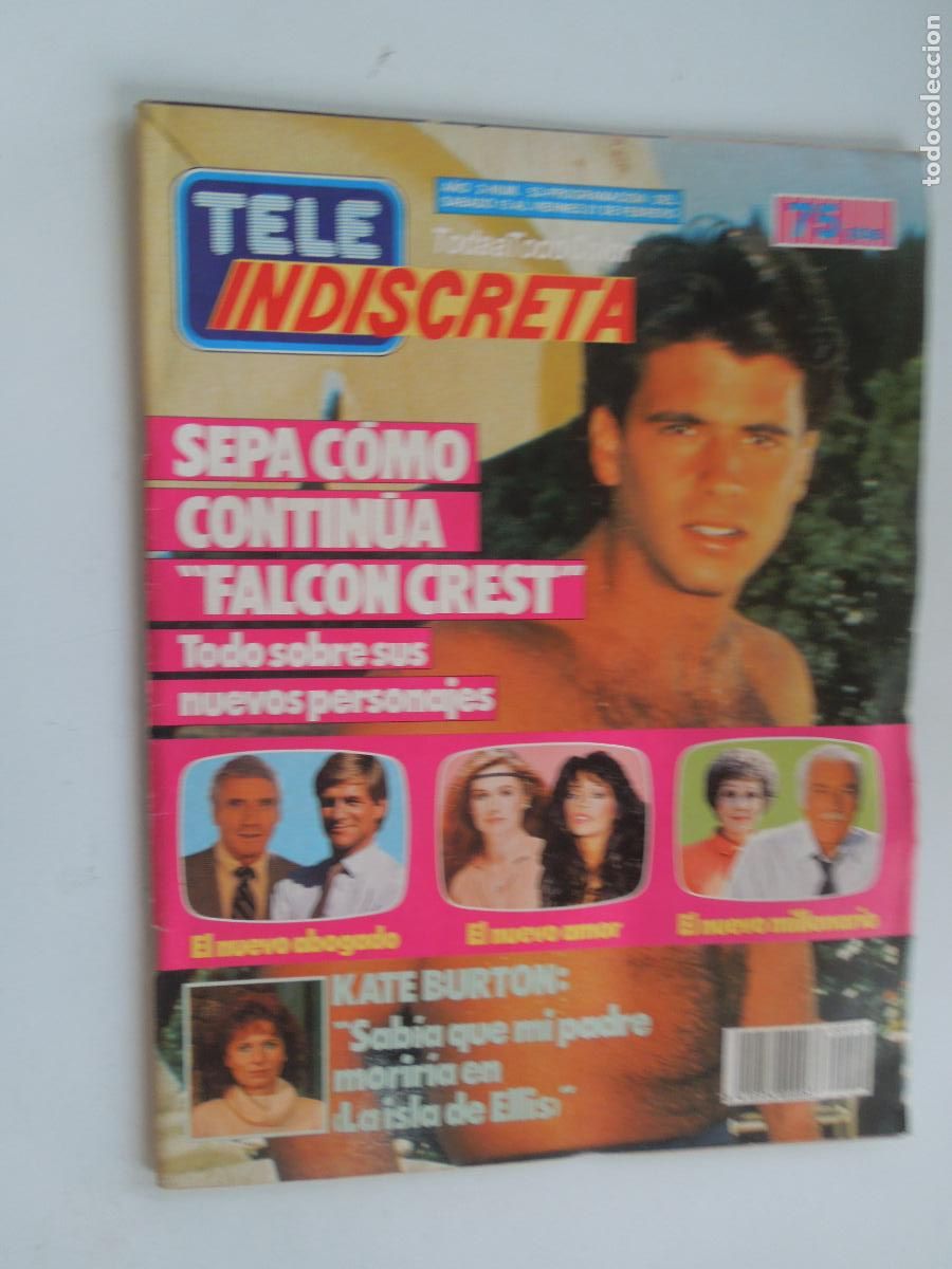 Collezionismo di Riviste e Giornali: TELE INDISCRETA - REVISTA N&ordm; 53 - FEBRERO 1986 - FALCON CREST - LORENZO LAMAS.