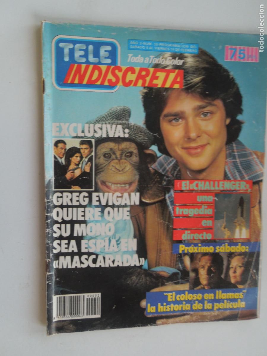 Collezionismo di Riviste e Giornali: TELE INDISCRETA - REVISTA N&ordm; 5652- FEBRERO 1986 - EL COLOSO EN LLAMAS.