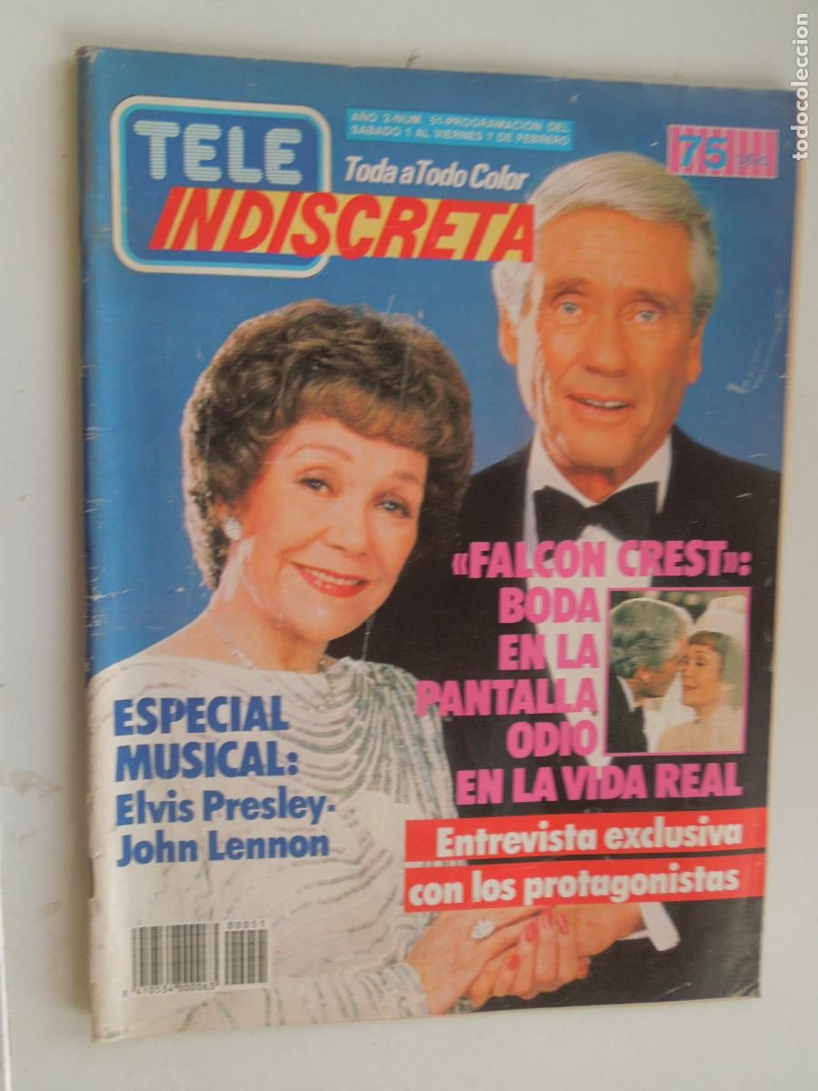 Collezionismo di Riviste e Giornali: TELE INDISCRETA - REVISTA N&ordm; 51 - FEBRERO 1985 - LORENZO LAMAS.