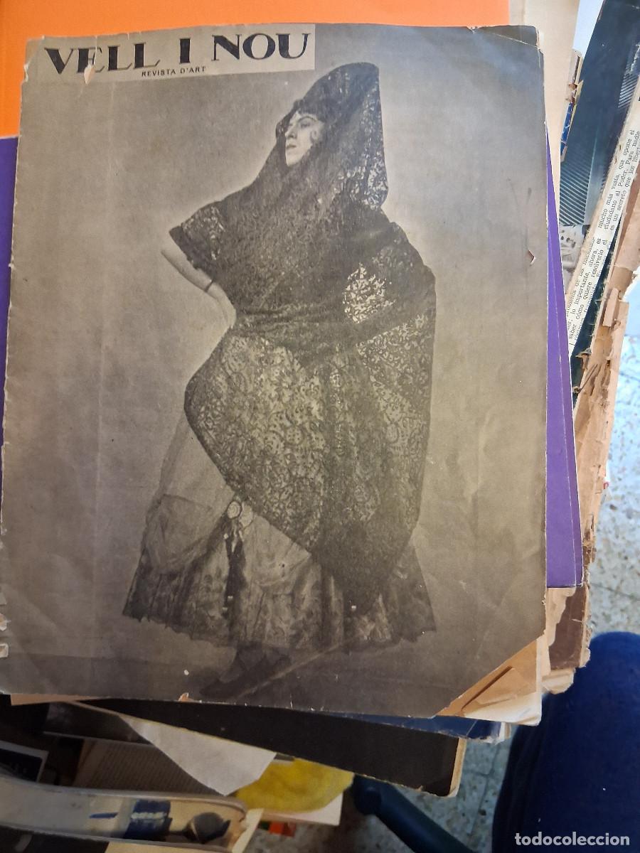 Collection Magazines and Newspapers: VELL i NOU (Revista d&rsquo;art) n&ordm; 8 setembre 1915. Articles &ldquo;Els vestits de Mar&iacute;a Barrientos i els venta