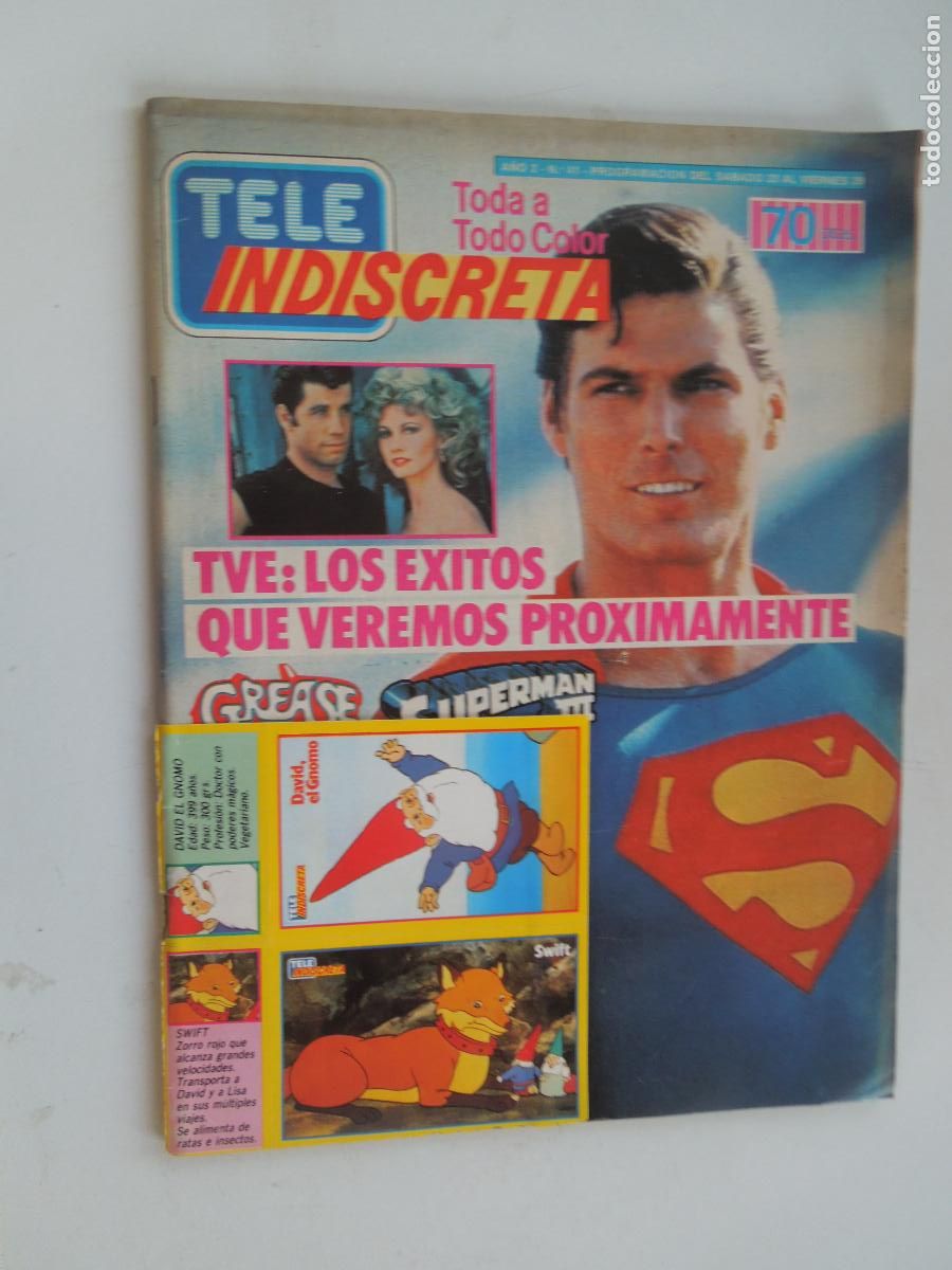 Collection Magazines and Newspapers: TELE INDISCRETA - REVISTA N&ordm; 41 - DICIEMBRE 1985 - LORENZO LAMAS.