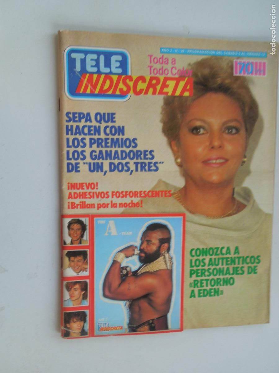 Sammeln von Zeitschriften und Zeitungen: TELE INDISCRETA - REVISTA N&ordm; 39 - MARZO 1985 - EL EQUIPO A.