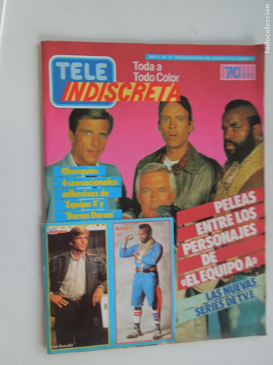 Colecionismo de Revistas e Jornais: TELE INDISCRETA - REVISTA N&ordm; 37 - OCTUBRE 1985 - MADONNA.