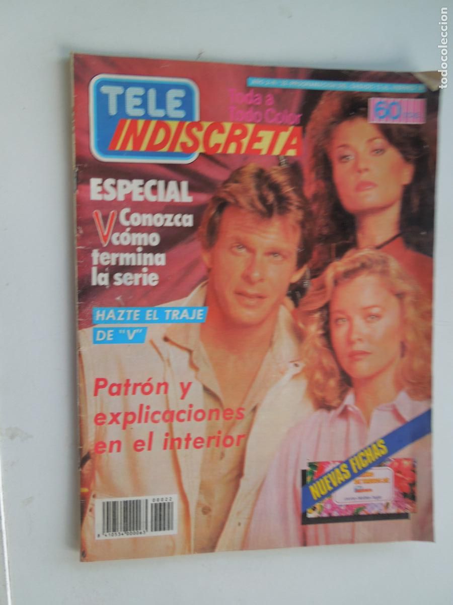 Coleccionismo de Revistas y Peri&oacute;dicos: TELE INDISCRETA - REVISTA N&ordm; 22 - JULIO 1985 - ESPECIAL DE V.