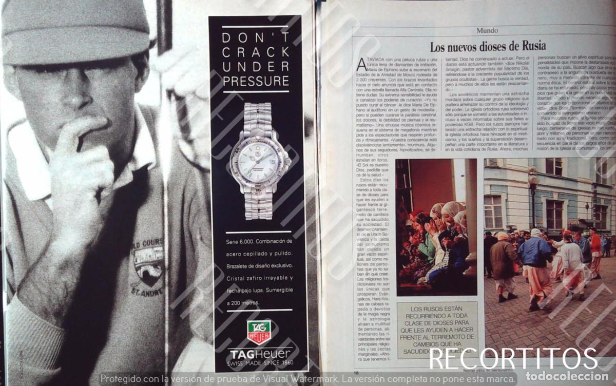 Coleccionismo de Revistas y Peri&oacute;dicos: TAG HEUER ANUNCIO PUBLICIDAD