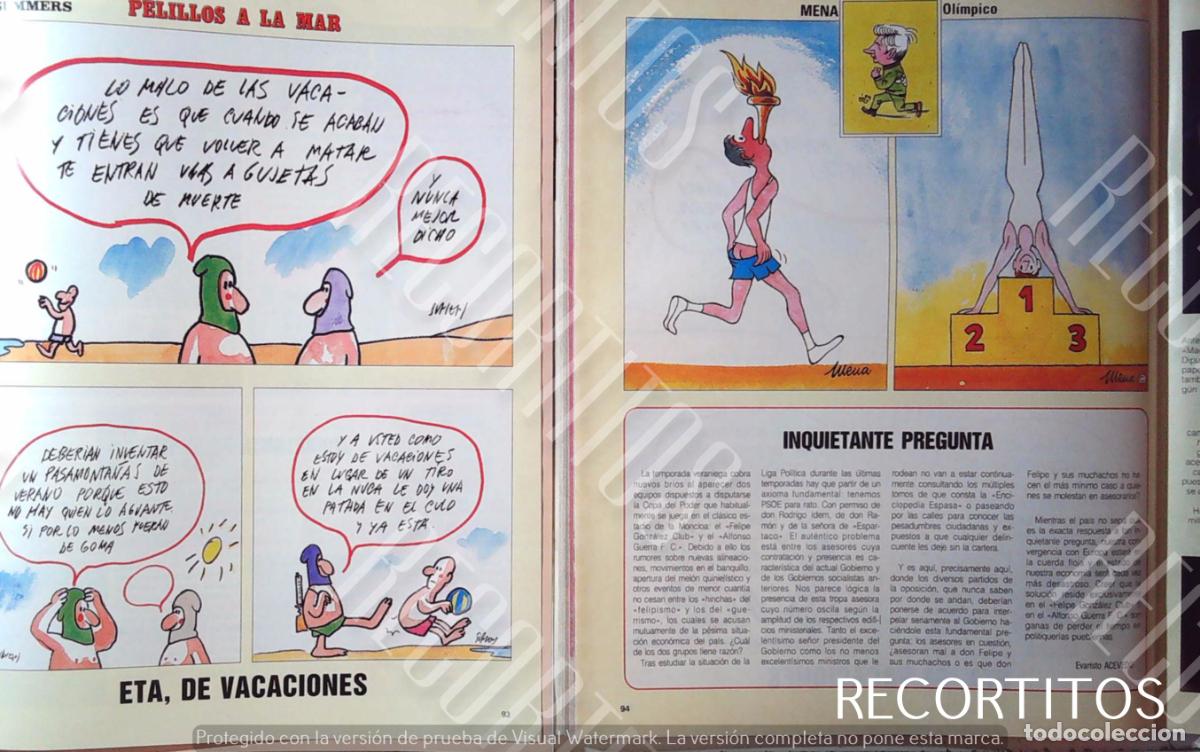 Coleccionismo de Revistas y Peri&oacute;dicos: PELILLOS A LA MAR MANUEL SUMMERS MENA HUMOR