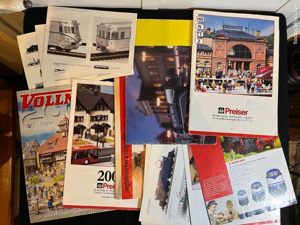 Coleccionismo de Revistas y Peri&oacute;dicos: Lote cat&aacute;logos revistas modelismo ferroviario trenes maquetas Electrotren Ibertren Preiser