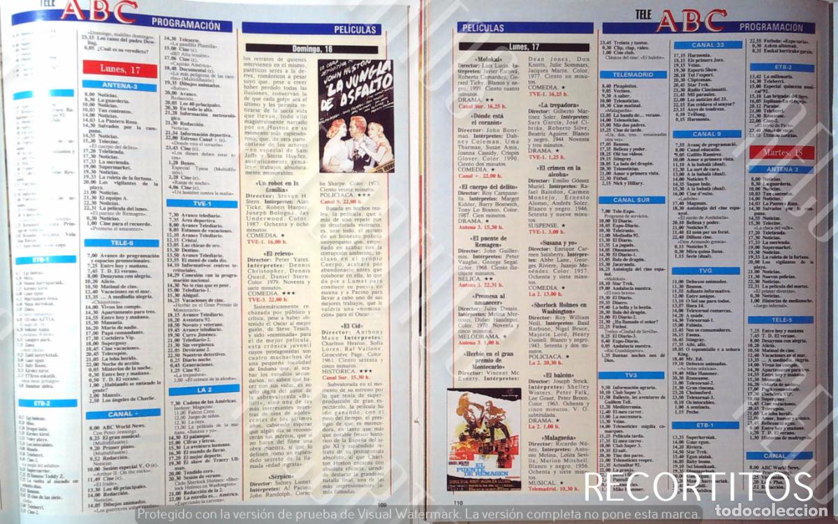 Coleccionismo de Revistas y Peri&oacute;dicos: LA JUNGLA DE ASFALTO MARILYN MONROE EL PUENTE DE REMAGEN GEORGE SAGAL PETER VAUGHN