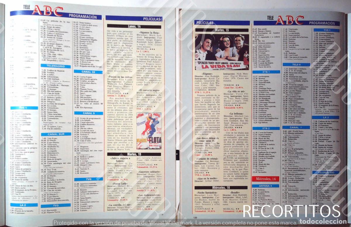 Coleccionismo de Revistas y Peri&oacute;dicos: LA VIDA ES ASI SPENCER TRACY HEDY LAMARR JOHN GARFIELD GINGER ROGERS FRED ASTAIRE