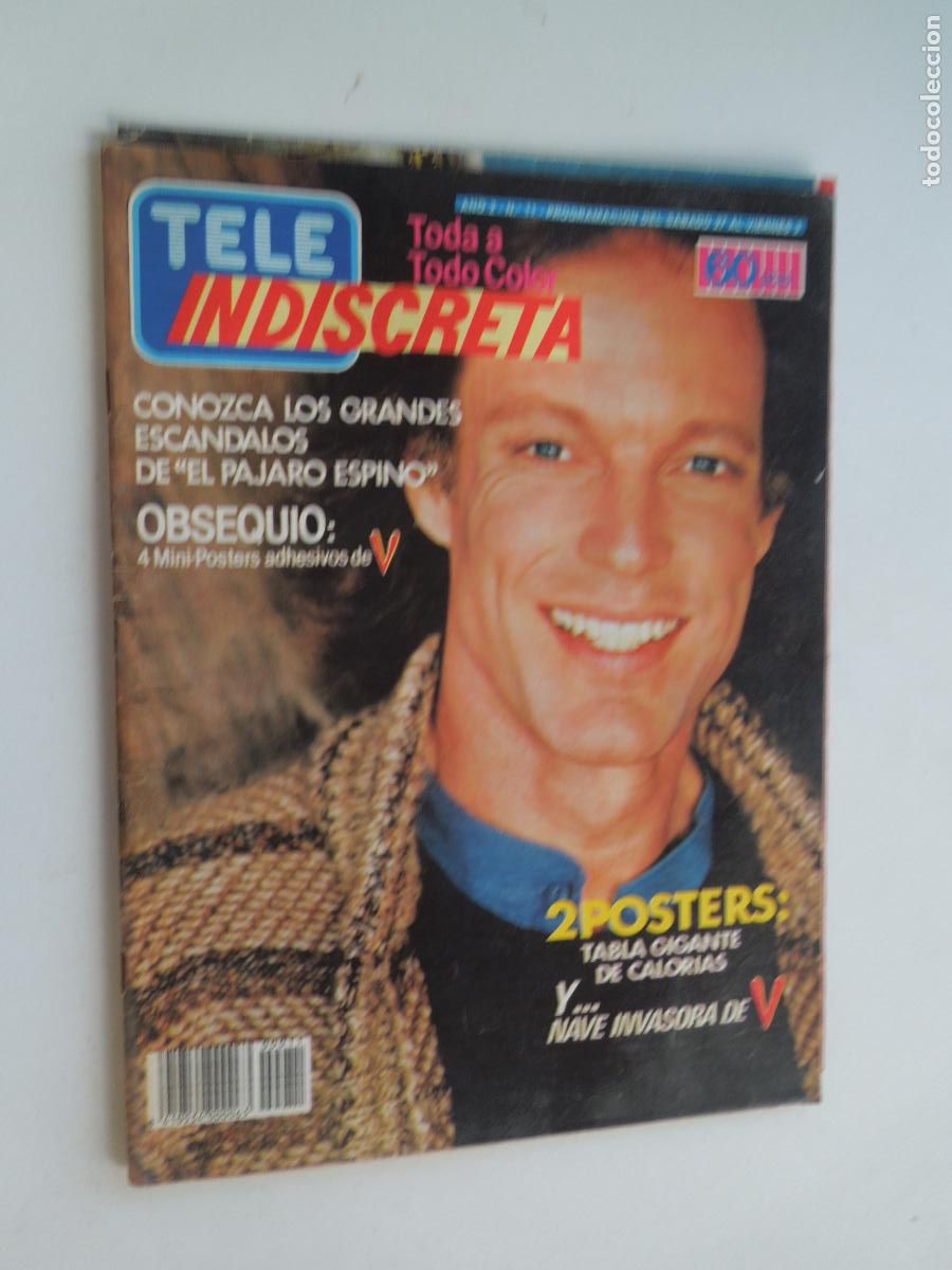 Coleccionismo de Revistas y Peri&oacute;dicos: TELE INDISCRETA - REVISTA N&ordm; 11 - ABRIL 1985 - EL P&Aacute;JARO ESPINO.