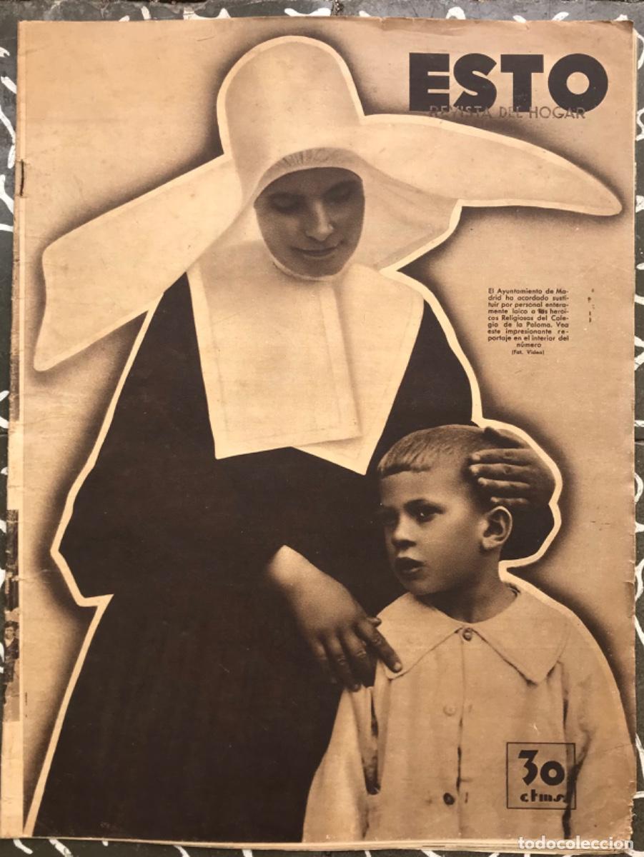 Coleccionismo de Revistas y Peri&oacute;dicos: ESTO, revista del hogar - Septiembre 1934 - INFORMACIONES DE ACTUALIDAD