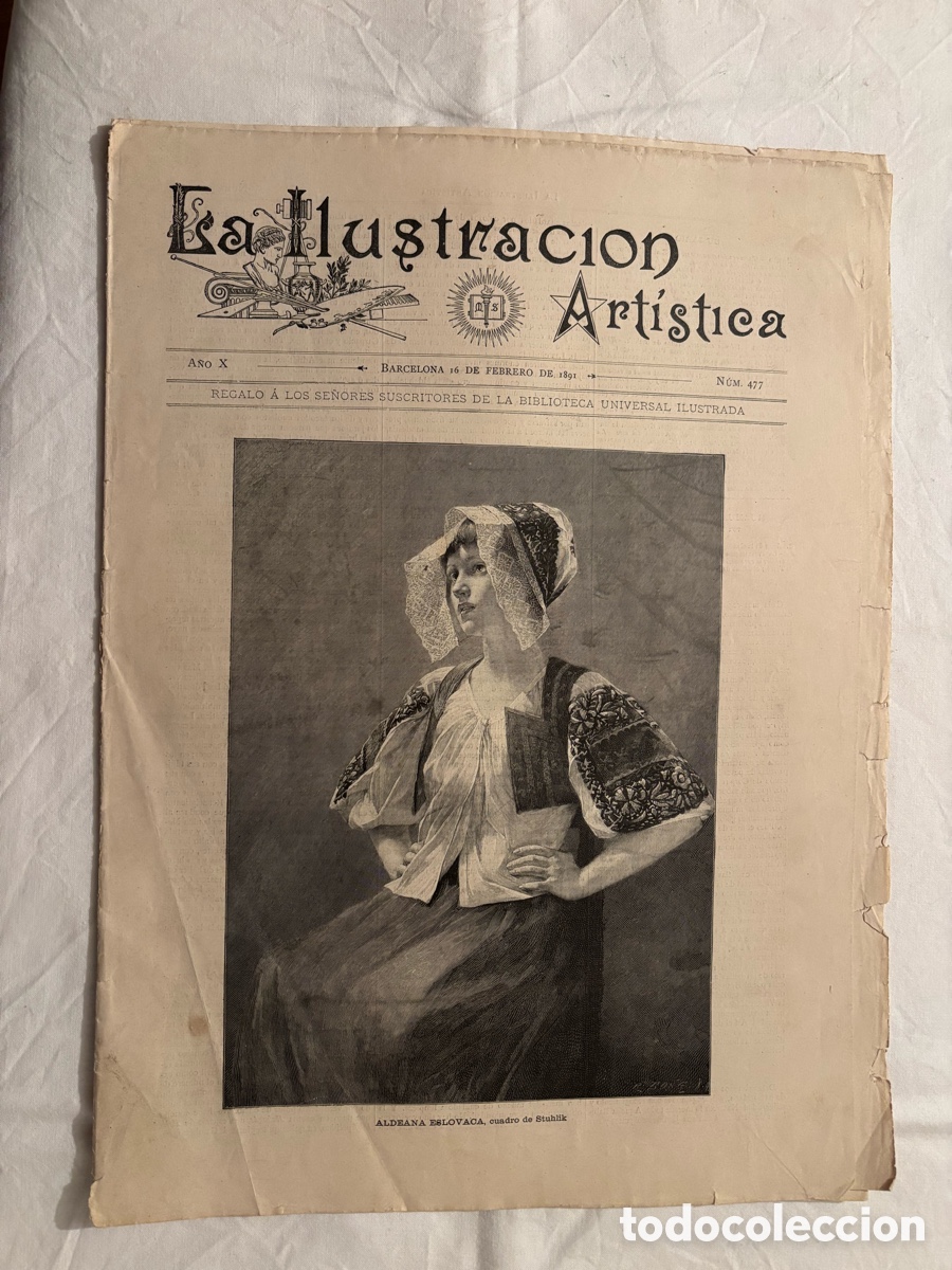 Collezionismo di Riviste e Giornali: La Ilustraci&oacute;n Art&iacute;stica A&ntilde;o X 16 Febrero 1891