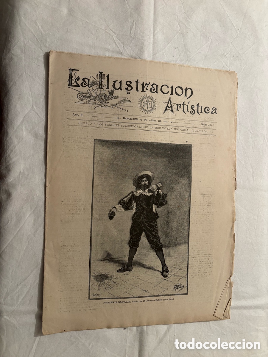 Collezionismo di Riviste e Giornali: La Ilustraci&oacute;n Art&iacute;stica A&ntilde;o X 27 Abril 1891