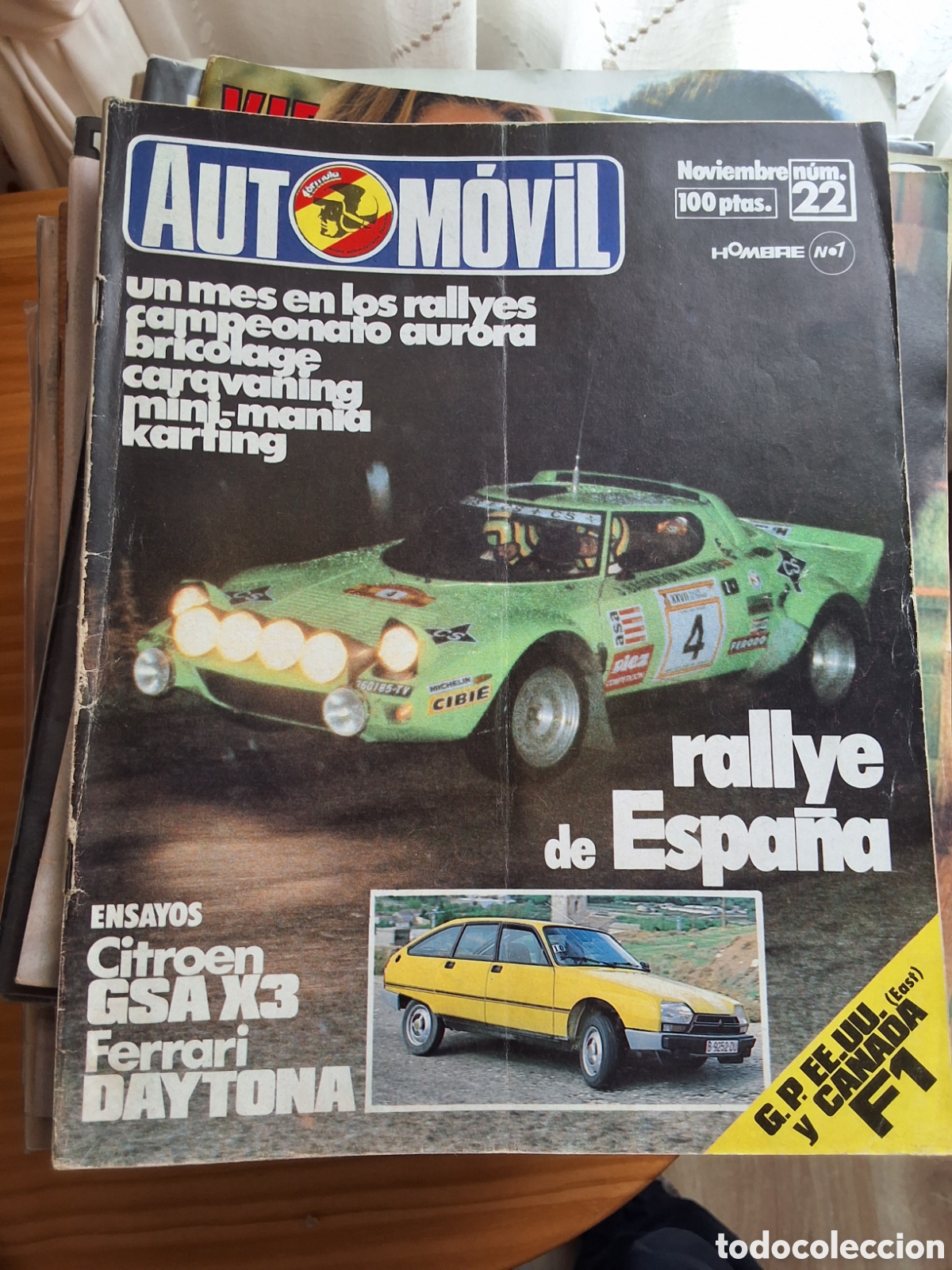 Coleccionismo de Revistas y Peri&oacute;dicos: Autom&oacute;vil revista n&uacute;mero 22 a&ntilde;o 1979 noviembre