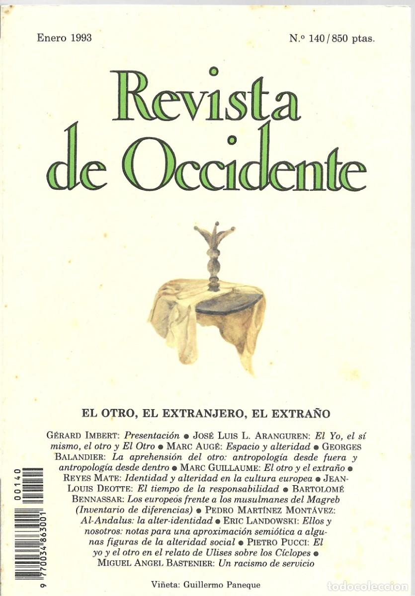 Coleccionismo de Revistas y Peri&oacute;dicos: REVISTA DE OCCIDENTE - ENERO 1993 N&ordm; 140