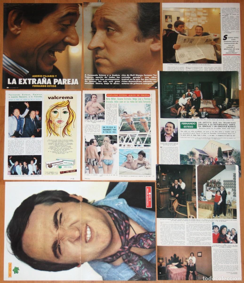Coleccionismo de Revistas y Peri&oacute;dicos: FERNANDO ESTESO lote prensa 1970s/80s fotos actor cine espa&ntilde;ol andres pajares clippings poster