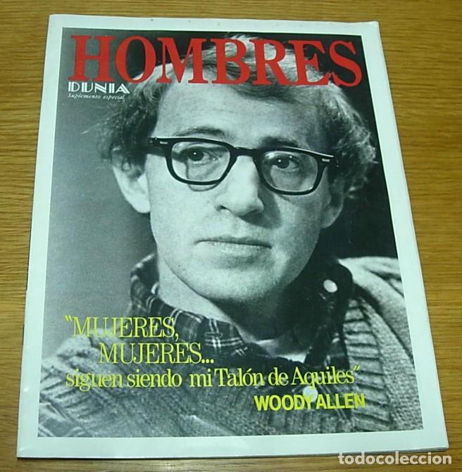Coleccionismo de Revistas y Peri&oacute;dicos: Revista Hombres suplemento de la revista Dunia WOODY ALLEN Portada+4 P&aacute;ginas HARLEY-DAVIDSON
