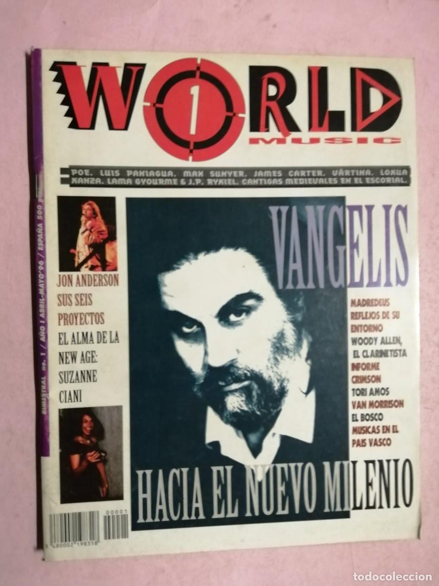 Collezionismo di Riviste e Giornali: REVISTA WORLD MUSIC (NUMERO 1) VANGELIS - JON ANDERSON - SUZANNE CIANI -VAN MORRISON - EL BOSCO