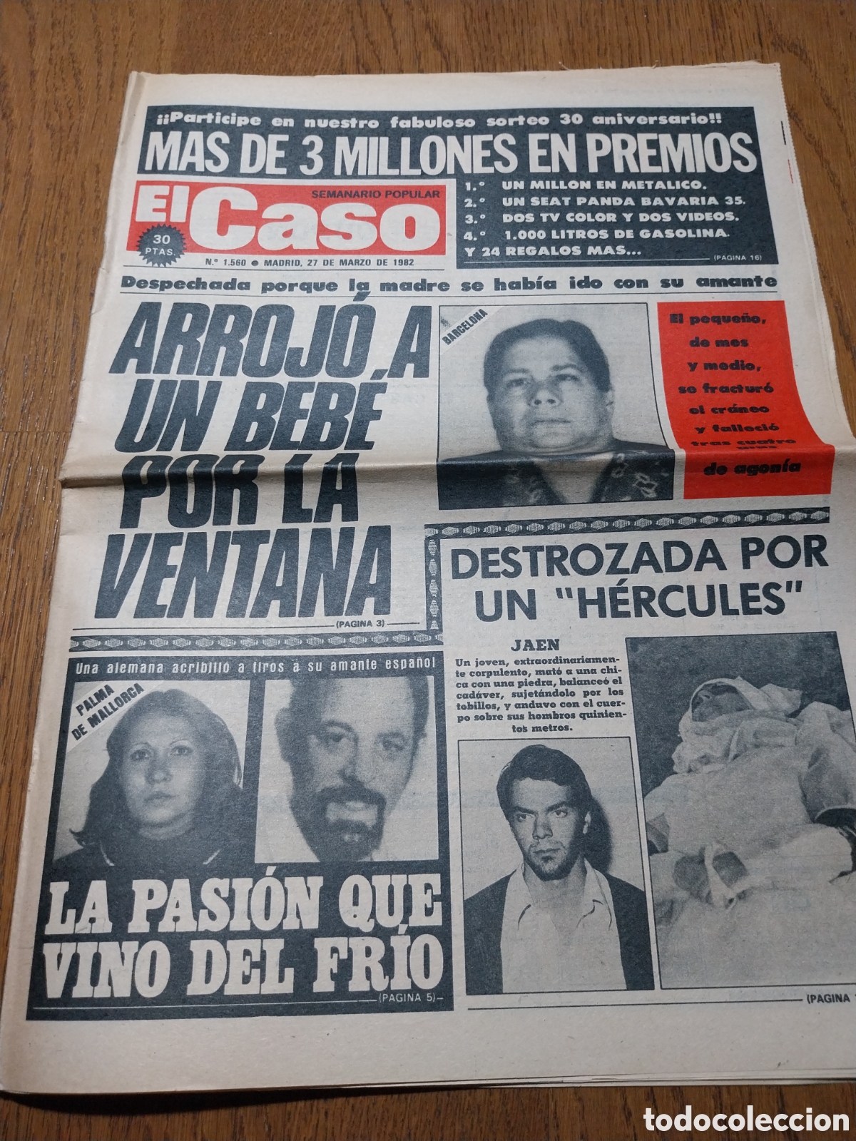 Coleccionismo de Revistas y Peri&oacute;dicos: EL CASO 1982 MINEROS CARAVIA ALTA. MATUSALEN A PEDALES MONFORTE LEMOS. ENFERMEDAD MISTERIOSA AVILA