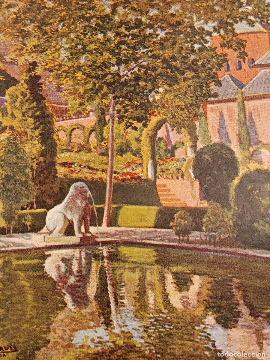 Collection Magazines and Newspapers: 1920&rsquo;s Alhambra Alberca Mezquita. Dibujo Igual Ruiz. Hoja revista antigua