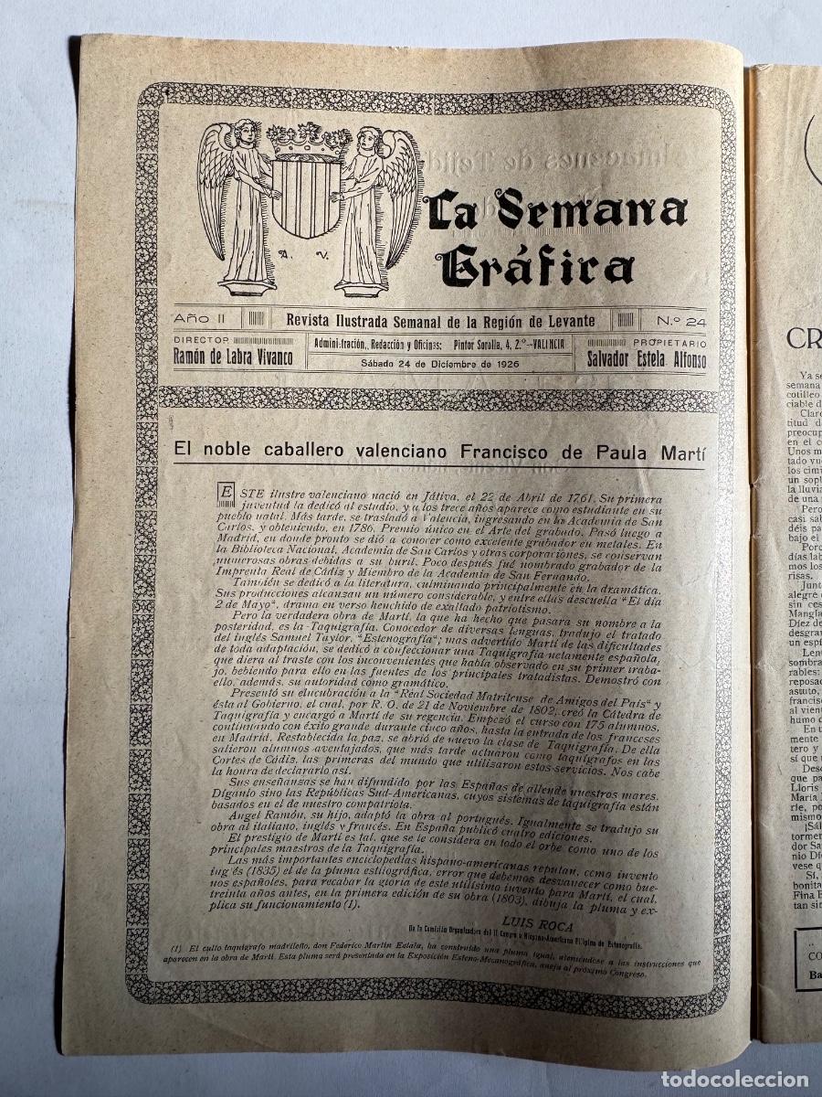 Coleccionismo de Revistas y Peri&oacute;dicos: Revista La Semana Grafica, A&ntilde;o 1926, Valencia, Elvira Alvarez